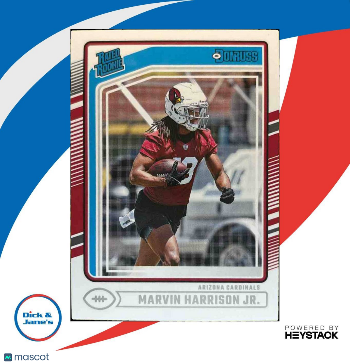 2024 Panini Donruss Marvin Harrison Jr. #393 RC Rated Rookie Arizona Cardinals