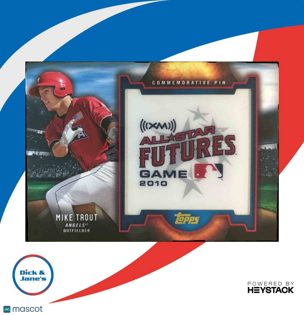 2016 Topps Mike Trout SiriusXM All Star Futures Game Commemorative Pins Angels