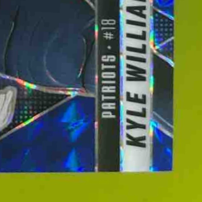 2025 Mosaic Kyle Williams Rookies Blue Prizm /99 #353 RC New England Patriots
