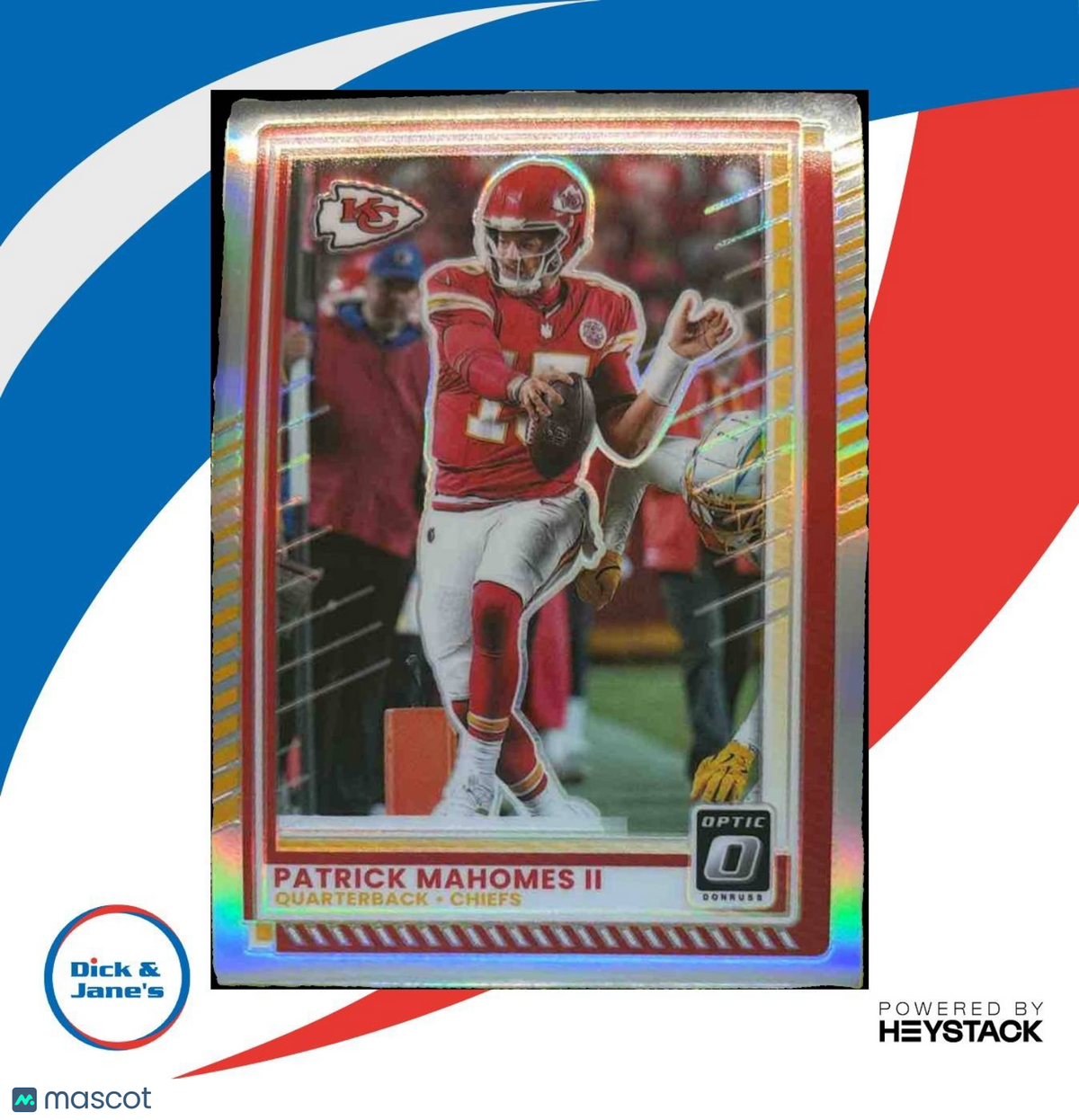 2025 Panini Donruss Optic Patrick Mahomes II Holo Prizm #40 Kansas City Chiefs