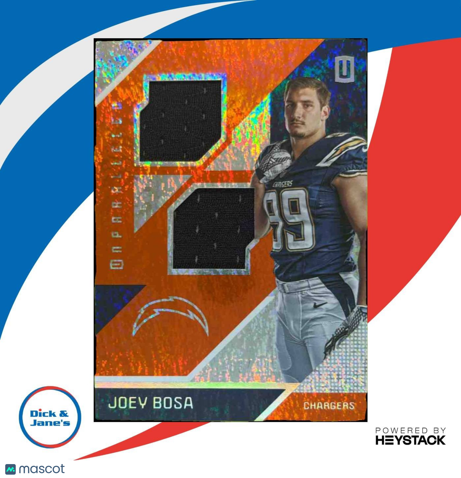 2016 Panini Plates & Patches Joey Bosa Rookie Materials /199 RC Chargers