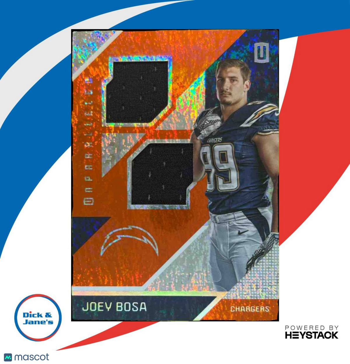 2016 Panini Plates & Patches Joey Bosa Rookie Materials /199 RC Chargers
