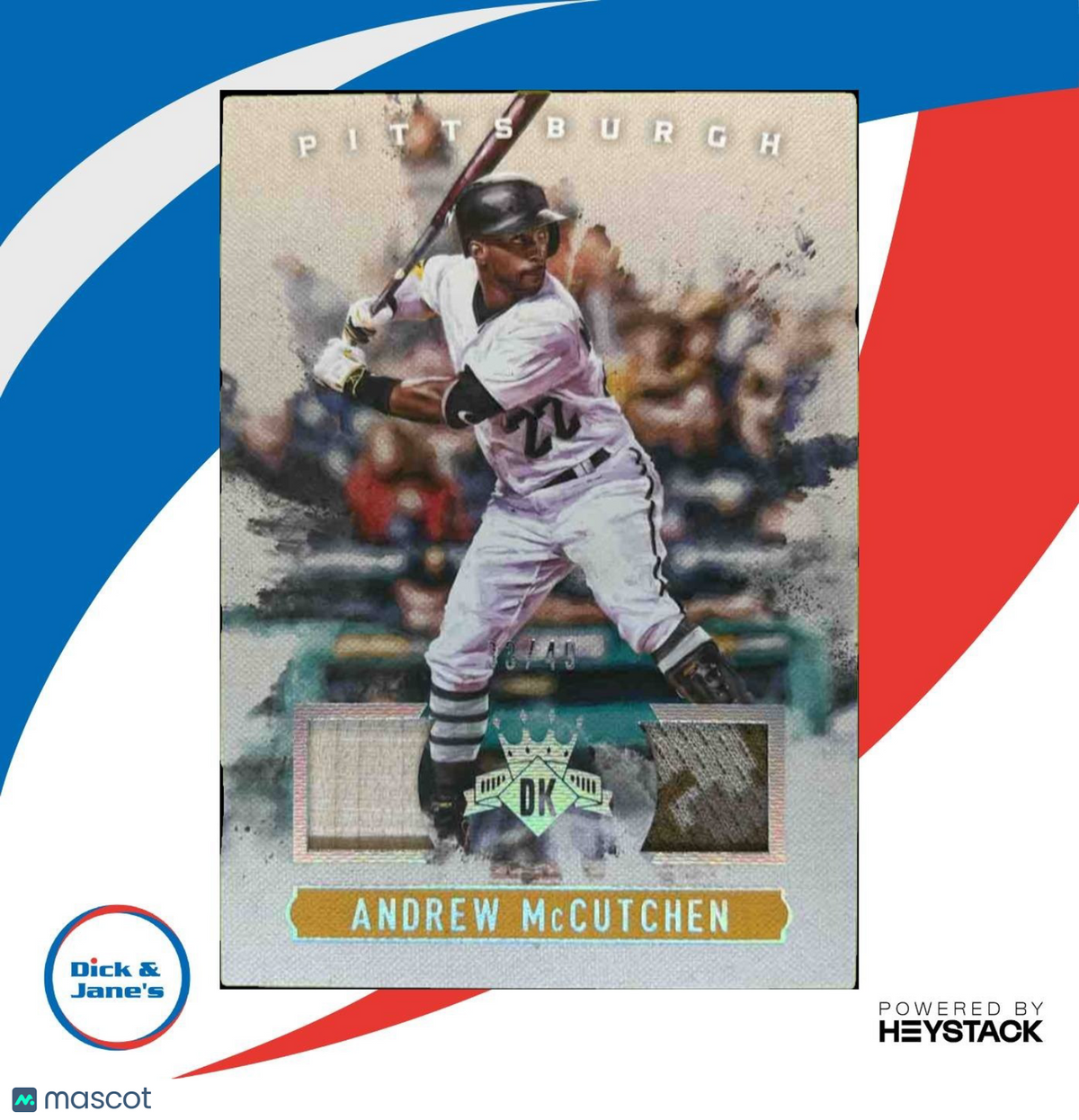 2017 Panini Diamond Kings Andrew McCutchen DK Materials Pittsburgh Pirates