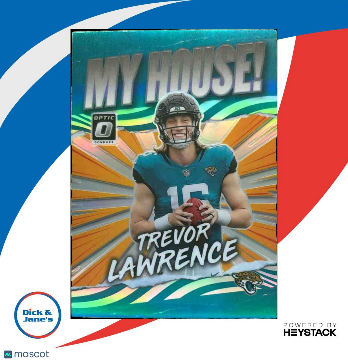 2021 Donruss Optic Trevor Lawrence My House! RC Jacksonville Jaguars