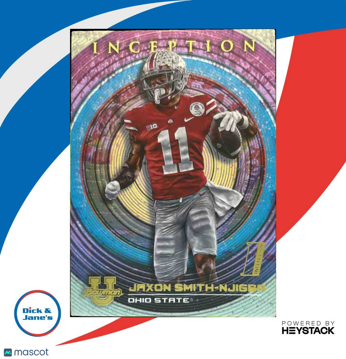 2022 Bowman University Inception Jaxon Smith-Njigba #72