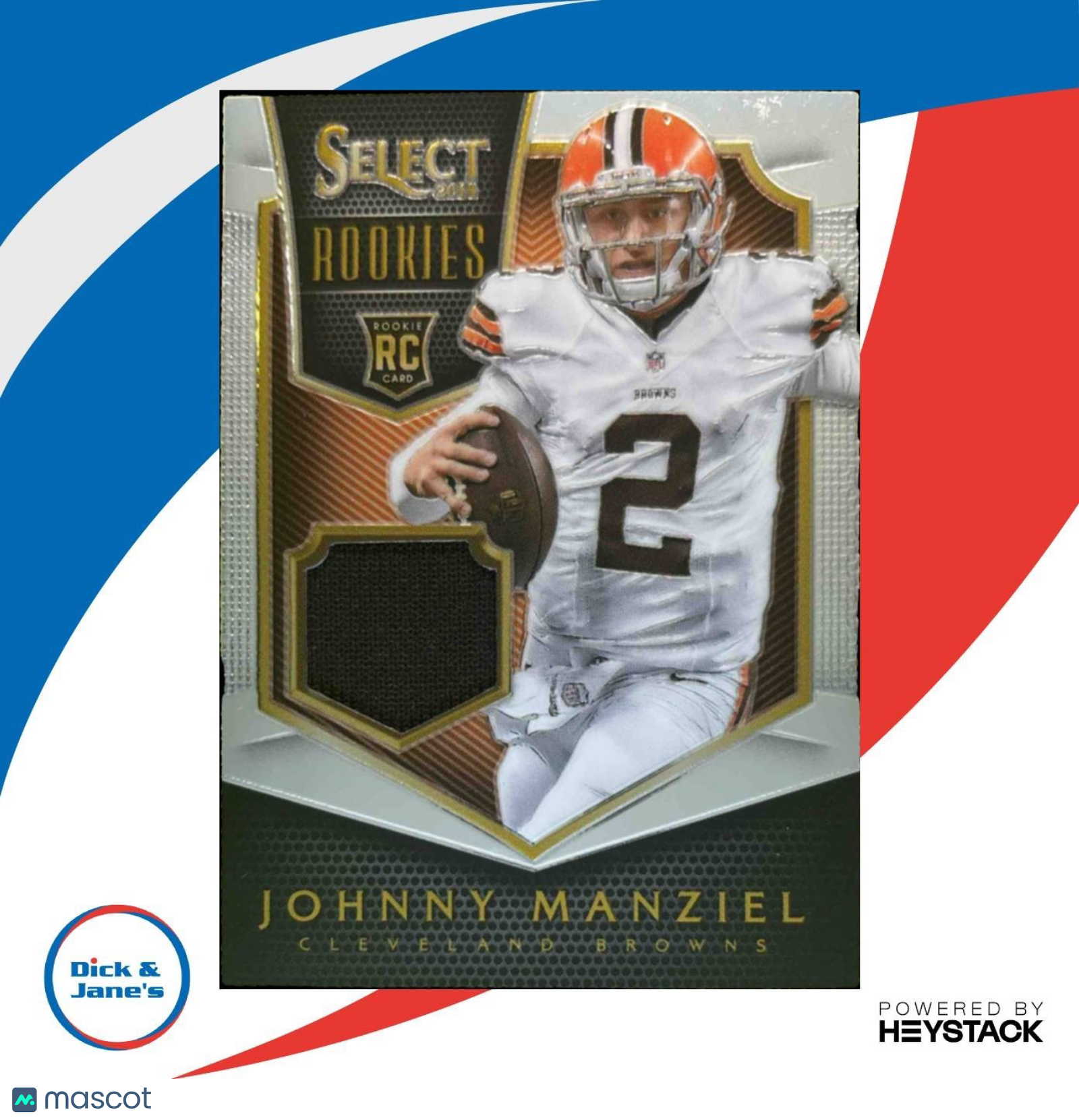 2014 Panini Select Johnny Manziel Rookie Jerseys /399 #RJ-JF RC Cleveland Browns