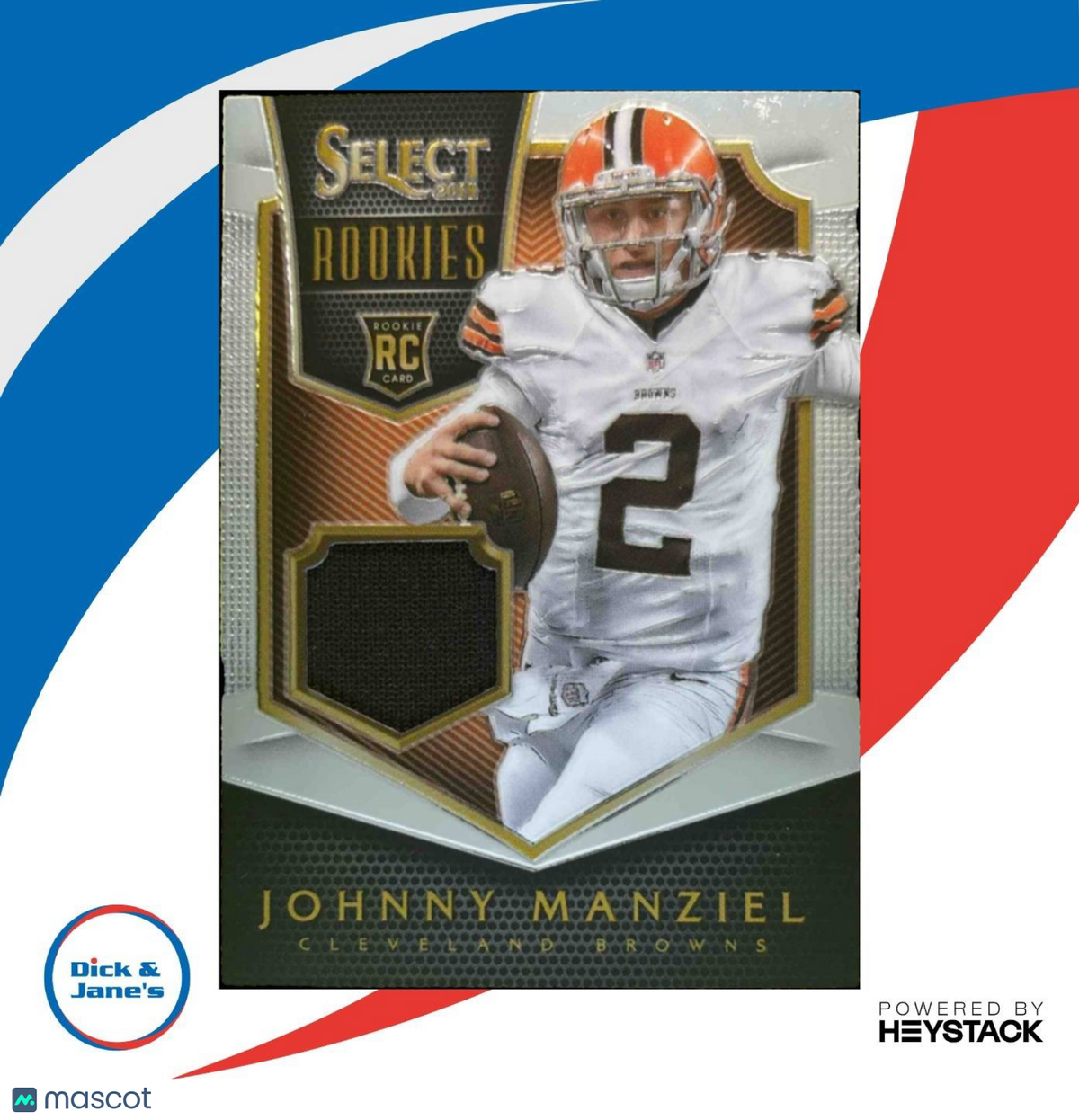 2014 Panini Select Johnny Manziel Rookie Jerseys /399 #RJ-JF RC Cleveland Browns