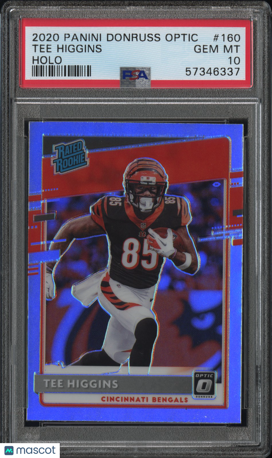 2020 Panini Donruss Optic Tee Higgins Holo Rookie #160 PSA 10 GEM MINT Bengals - Graded Sports Cards