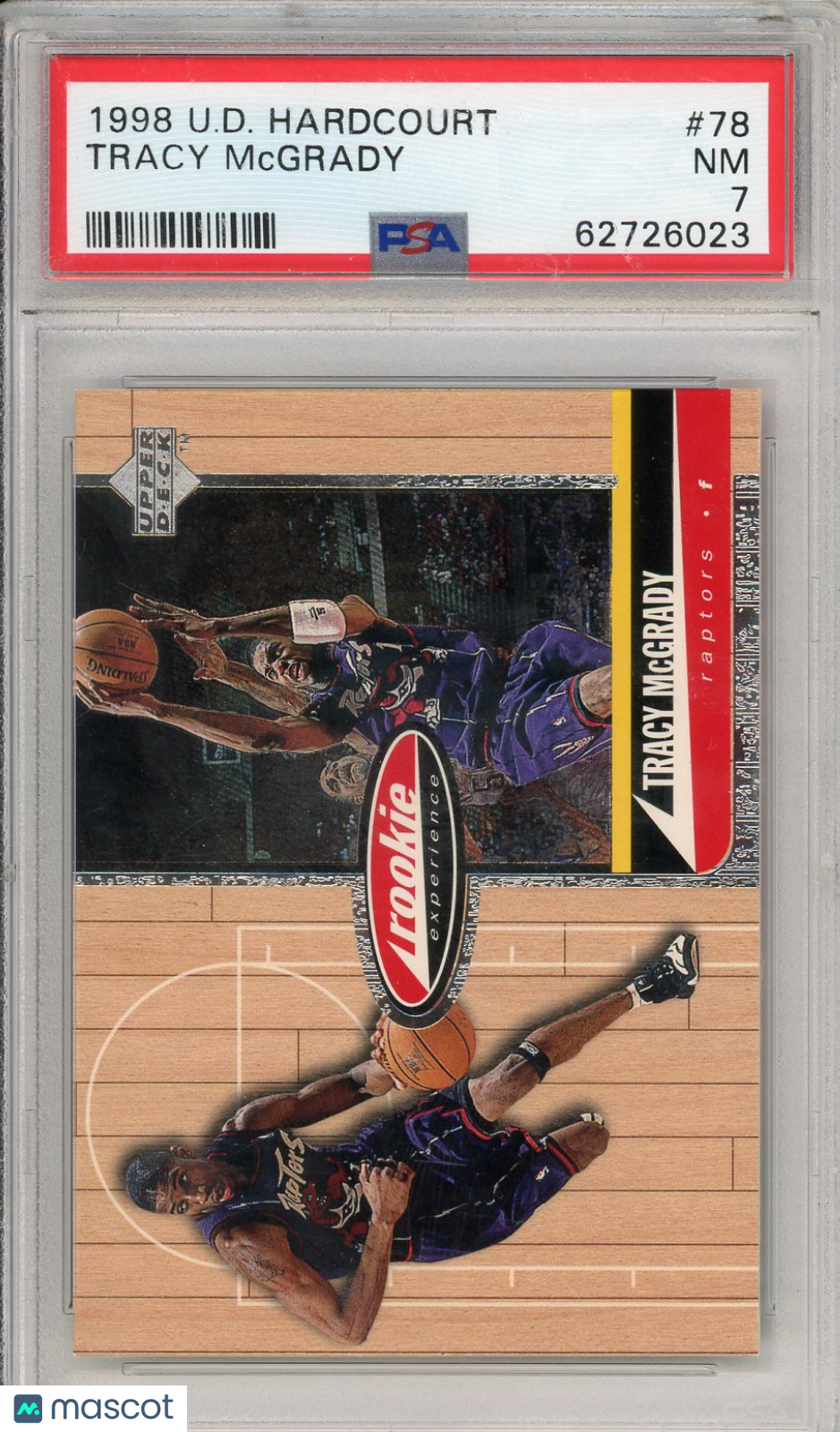1998 Upper Deck Hardcourt Tracy Mcgrady #78 PSA 7 Toronto Raptors