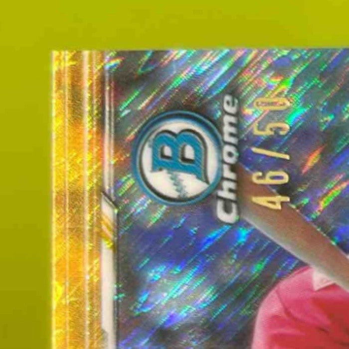 2019 Bowman Chrome Jo Adell Prospects Gold Shimmer /50 #BCP-250 Angels