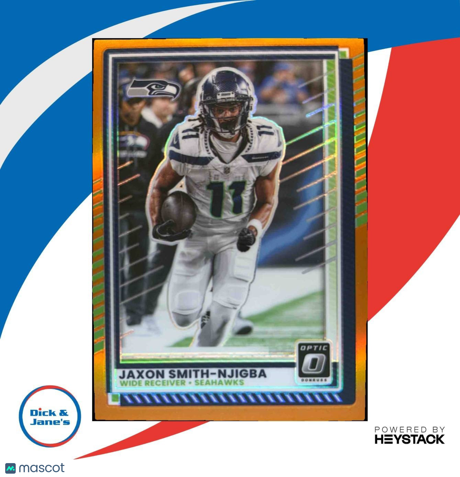 2025 Panini Donruss Optic Jaxon Smith-Njigba Orange /299 #7 Seattle Seahawks