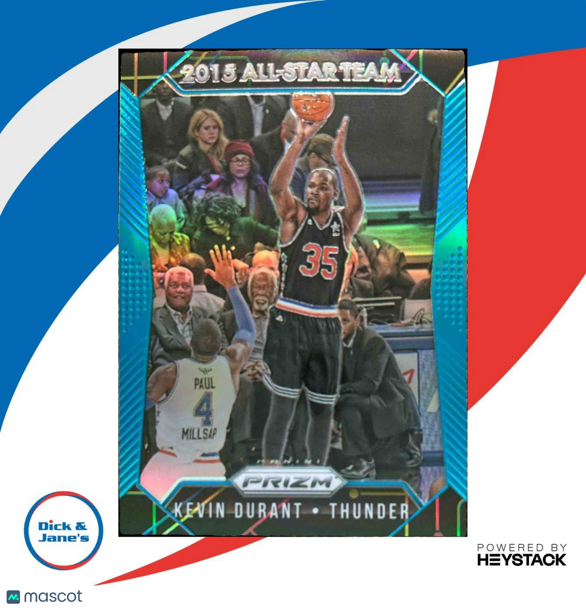 2015-16 Panini Prizm Kevin Durant Light Blue /199 #368 Oklahoma City Thunder