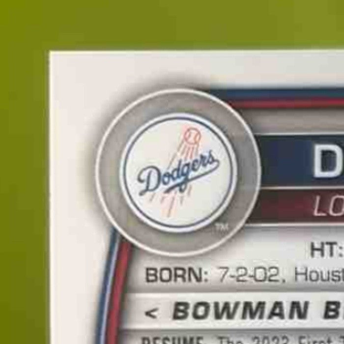 2023 Bowman Draft Dylan Campbell Orange 1/25 #BD-181 1st Prospect Dodgers