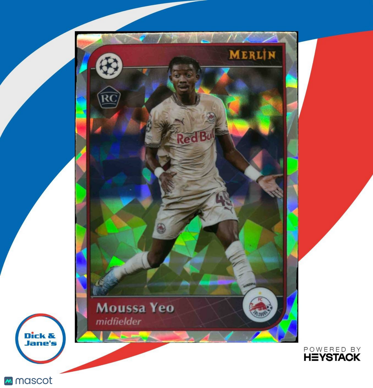 2024-25 Topps Merlin Chrome UEFA Club Competitions Moussa Yeo Atomic #162