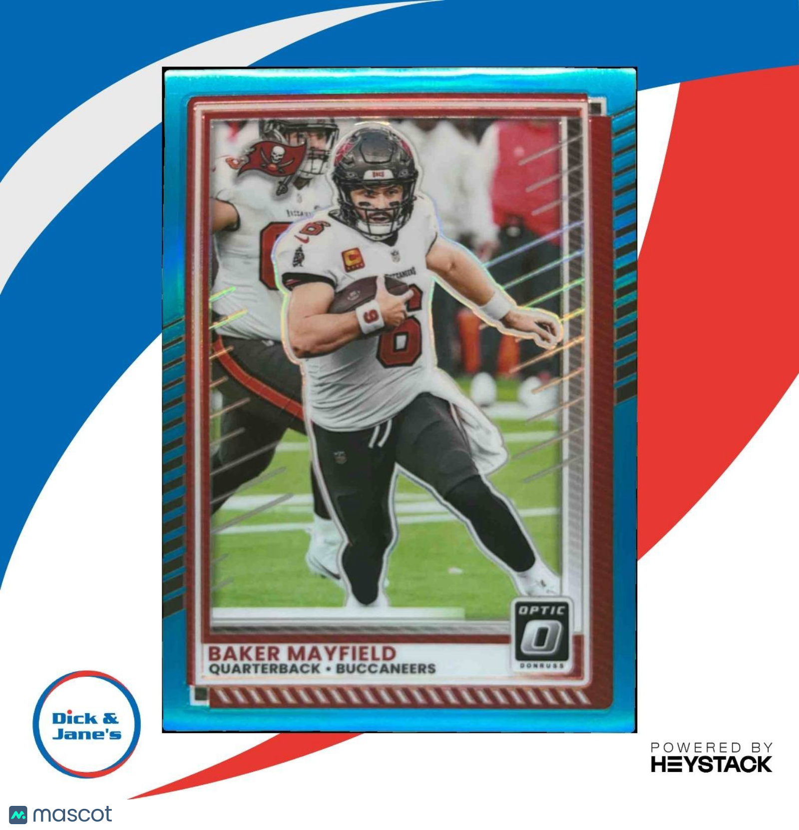 2025 Panini Donruss Optic Baker Mayfield Aqua /349 #148 Tampa Bay Buccaneers