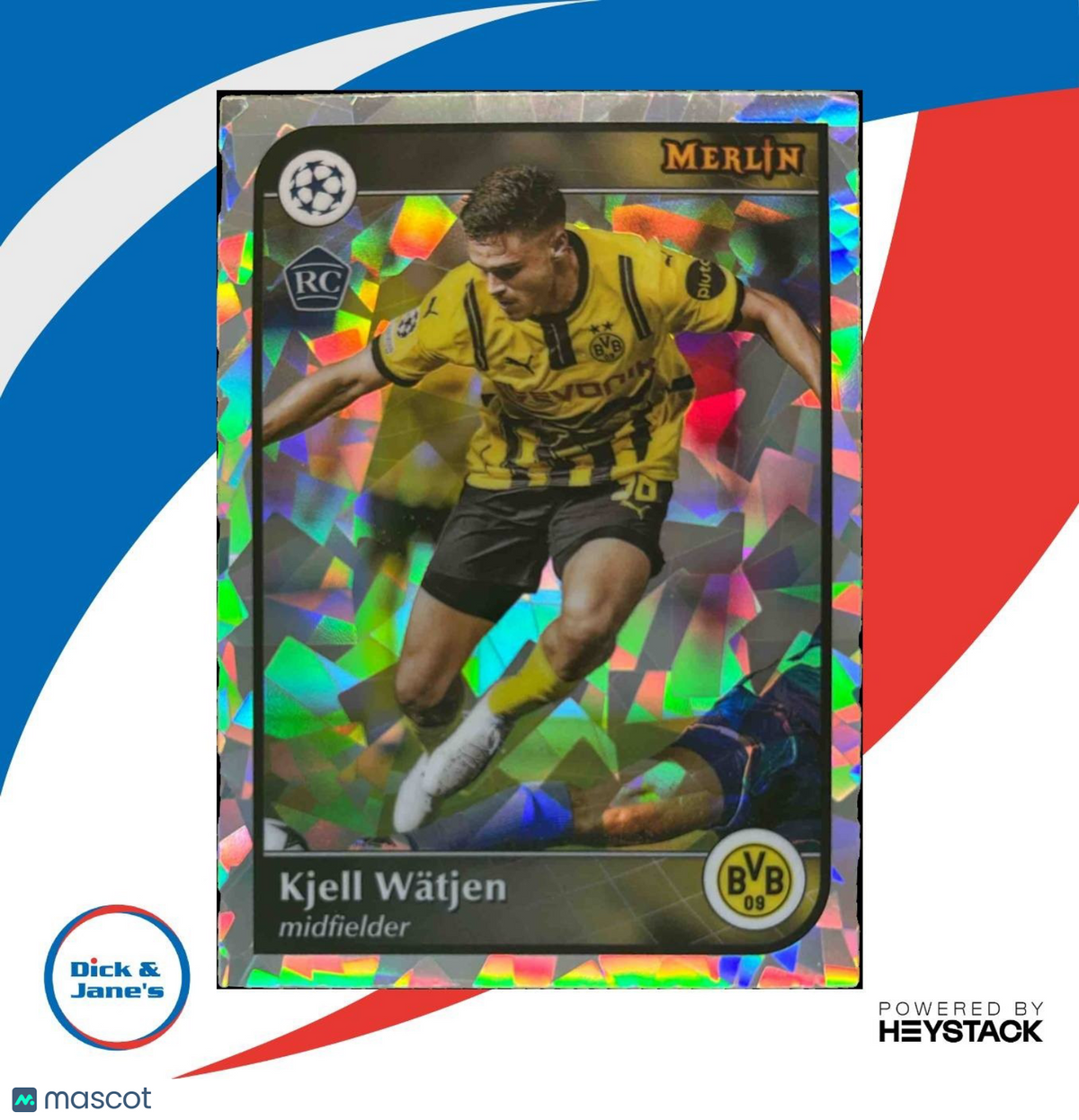 2024-25 Topps Merlin Chrome UEFA Club Competitions Kjell Watjen Atomic #113