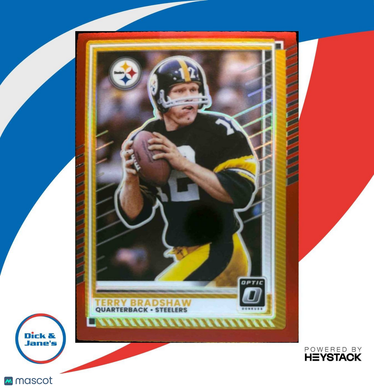 2025 Panini Donruss Optic Terry Bradshaw Red /149 #188 Pittsburgh Steelers