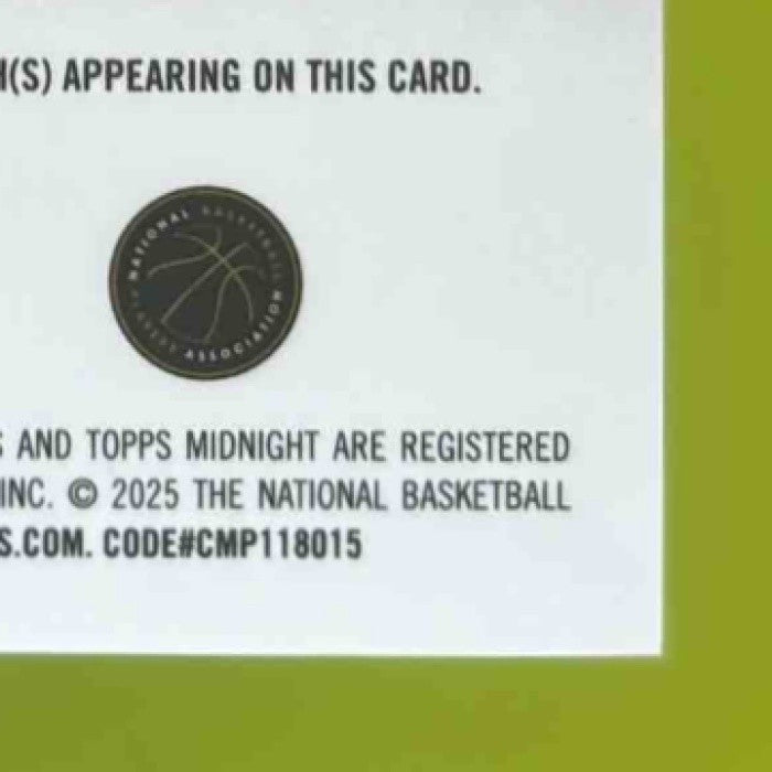 2025-26 Topps Midnight Koby Brea Sun Rookie Signatures RC Auto Phoenix Suns