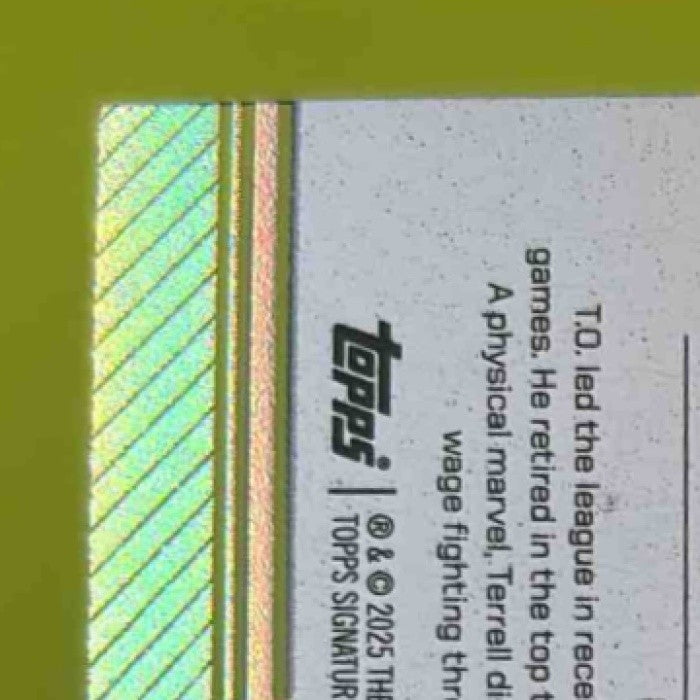2024 Topps Signature Class Terrell Owens Star Cast #SC-18 Dallas Cowboys