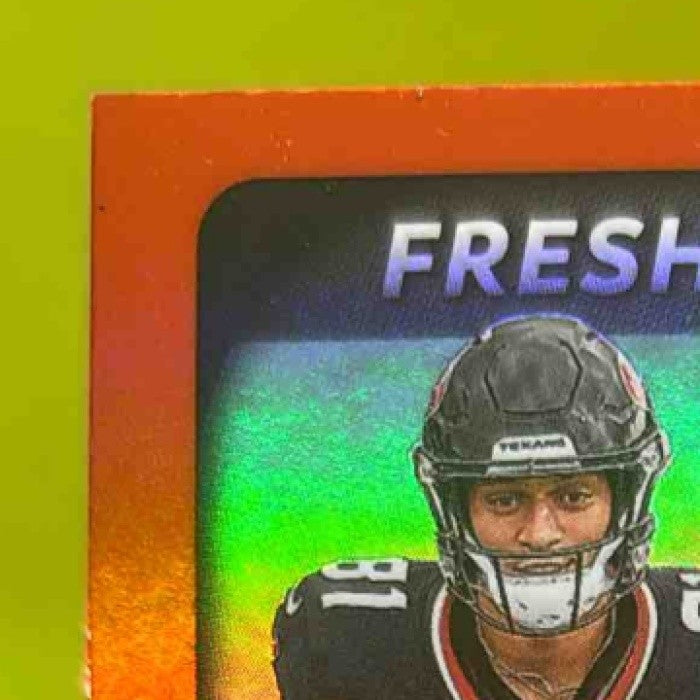 2025 Certified Jayden Higgins Freshman Fabric Mirror Signatures Orange /249 RC