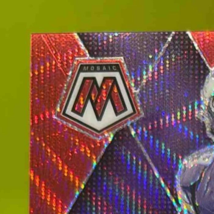 2025 Panini Mosaic J.J. McCarthy Red /27 #195 Minnesota Vikings