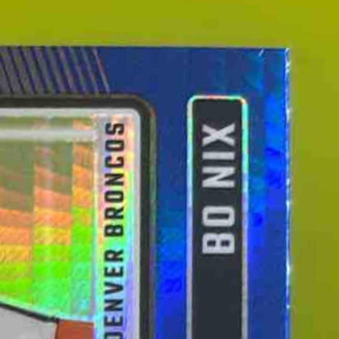 2024 Panini Donruss Optic Bo Nix Blue Hyper #209 Rated Rookie Denver Broncos