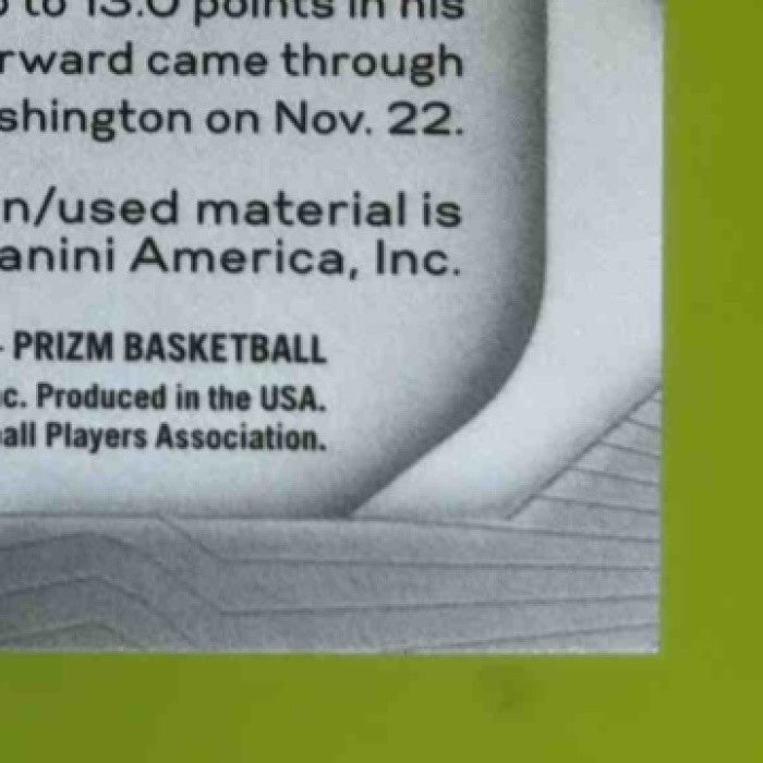 2020-21 Panini Prizm Miles Bridges Sensational Swatches MEM Charlotte Hornets