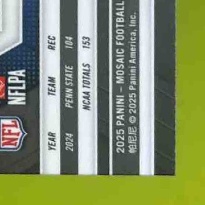 2025 Panini Mosaic Tyler Warren Rookies Purple Scope #354 RC Indianapolis Colts