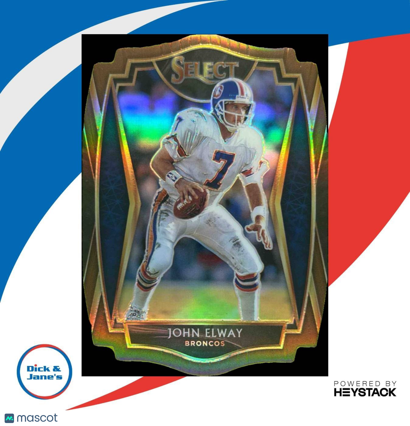 2020 Panini Select John Elway Copper Prizm Die Cut 292/355 #119 Denver Broncos