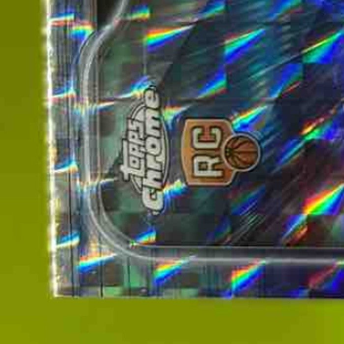 2024-25 Topps Chrome Jonathan Mogbo Purple Geometric /129 194 RC Toronto Raptors