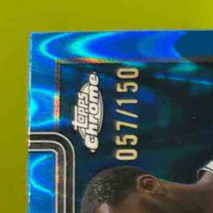 2025-26 Topps Chrome Dariq Whitehead Blue Wave Refractor /150 #91 Brooklyn Nets