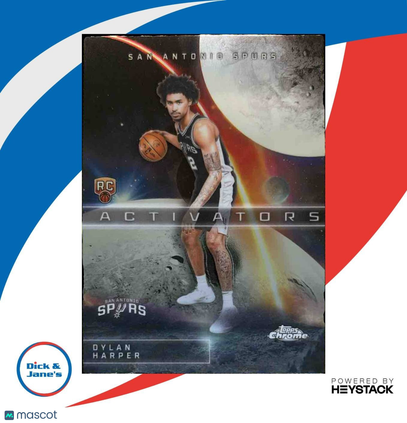 2025-26 Topps Chrome Dylan Harper Activators RC San Antonio Spurs