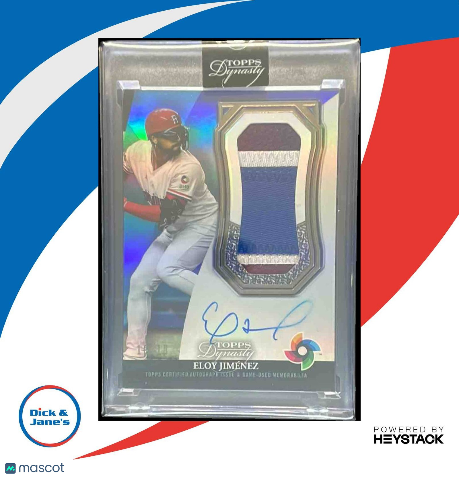 2023 Topps Dynasty Eloy Jimenez World Baseball Classic Auto Patch 10/10 DWBC-EJ1