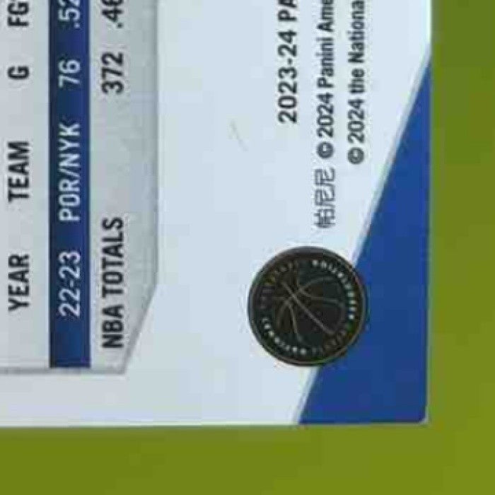 2023-24 Panini Donruss Elite Josh Hart Neon Green 35/75 #50 New York Knicks