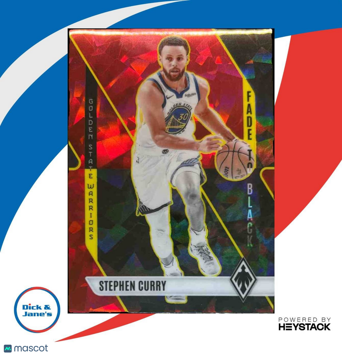 2023-24 Phoenix Stephen Curry Fade To Black Red Ice #22 Golden State Warriors