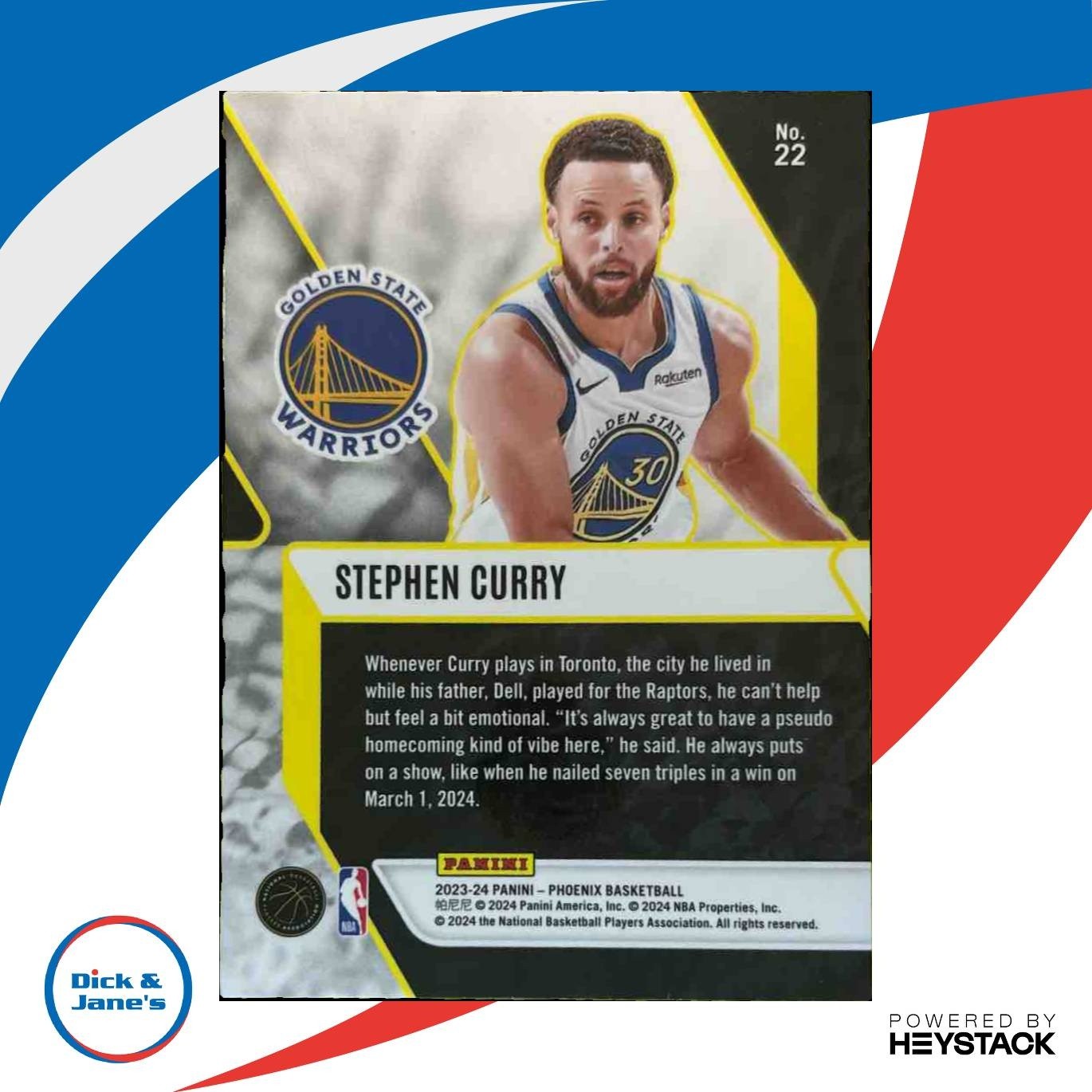 2023-24 Phoenix Stephen Curry Fade To Black Red Ice #22 Golden State Warriors