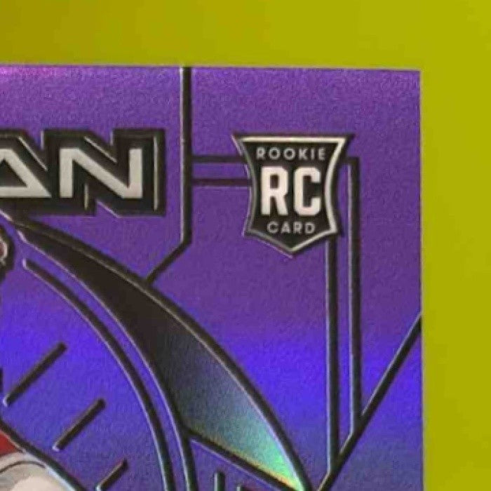 2024-25 Obsidian Cam Spencer Jersey Auto Purple /75 #232 RC Memphis Grizzlies