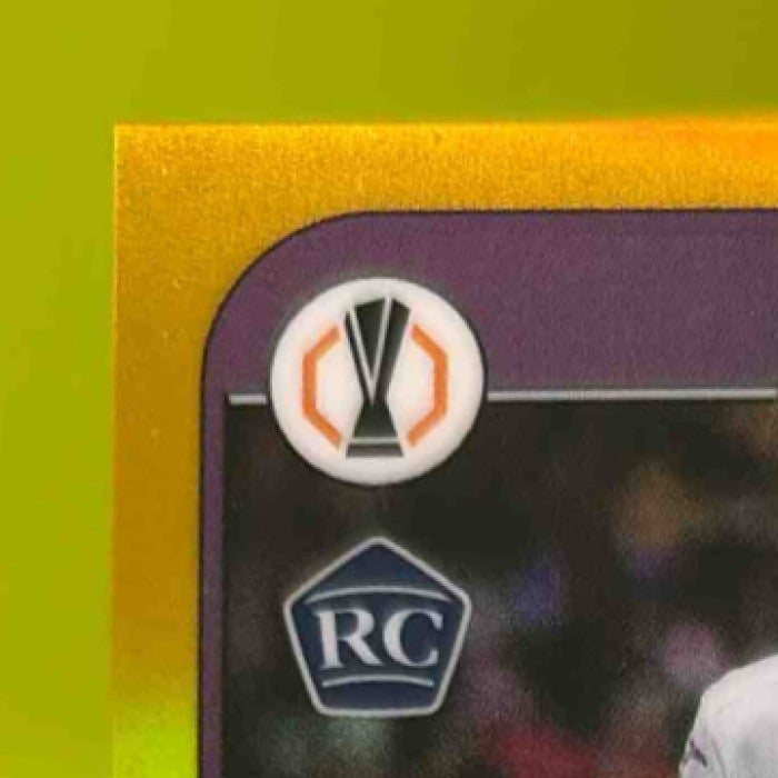 2024-25 Topps Merlin Chrome UEFA Club Competitions Tristan Degreef Gold 1/50