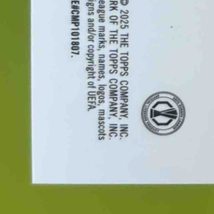 2024-25 Topps Merlin Chrome UEFA Club Competitions Tristan Degreef Gold 1/50