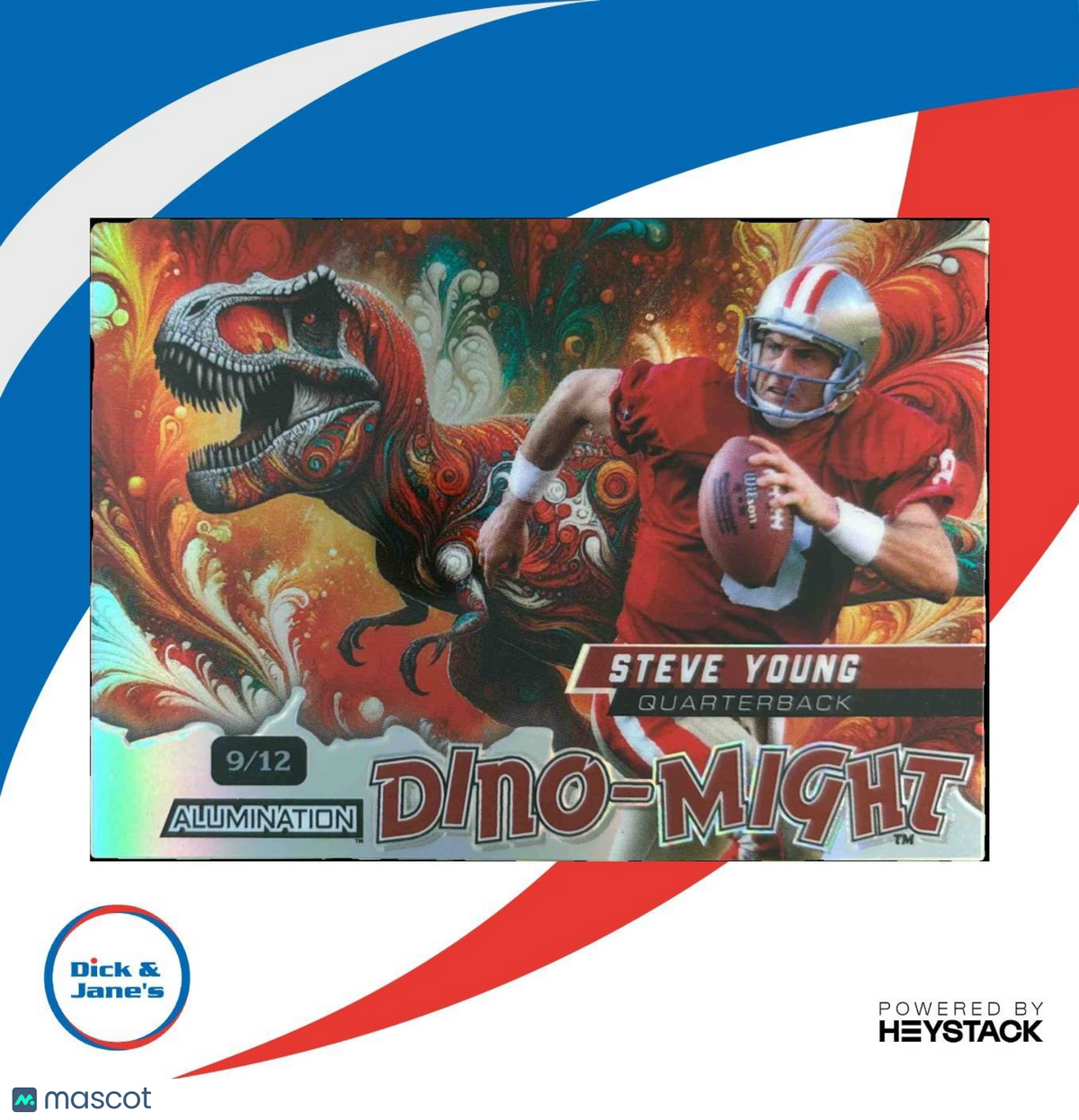 2024 Wild Card Alumination DinoMight Steve Young Tyrannosaurus Rex /12