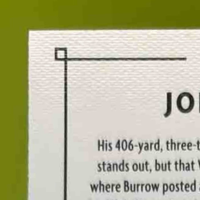 2020 Panini Chronicles Joe Burrow #PA-1 RC Cincinnati Bengals