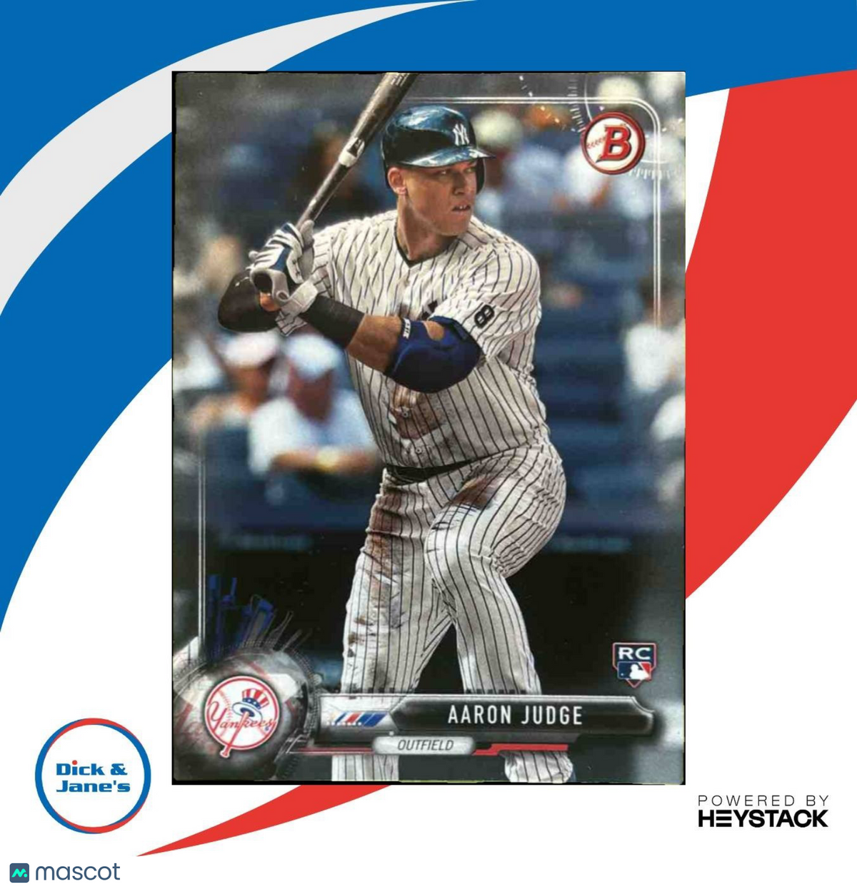 2017 Bowman Aaron Judge #32 RC New York Yankees