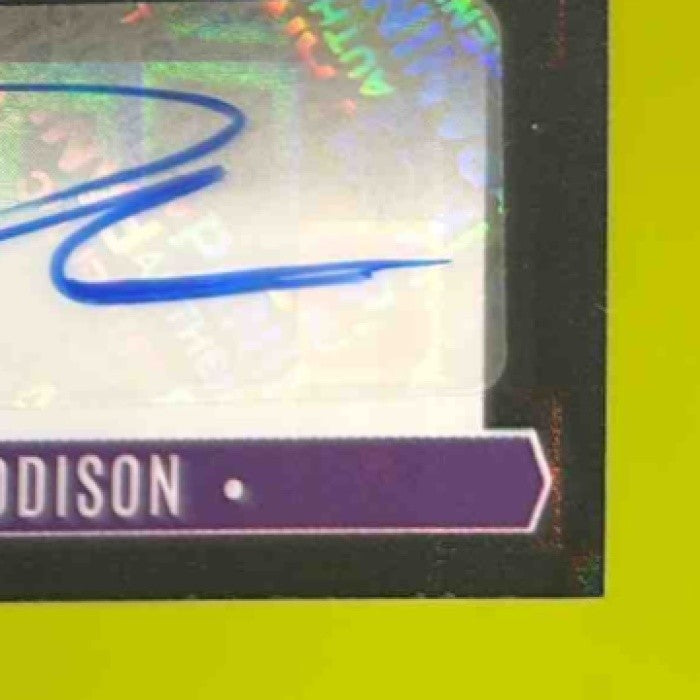2025 Phoenix Jordan Addison Mythical Materials Auto /99 MEM Minnesota Vikings