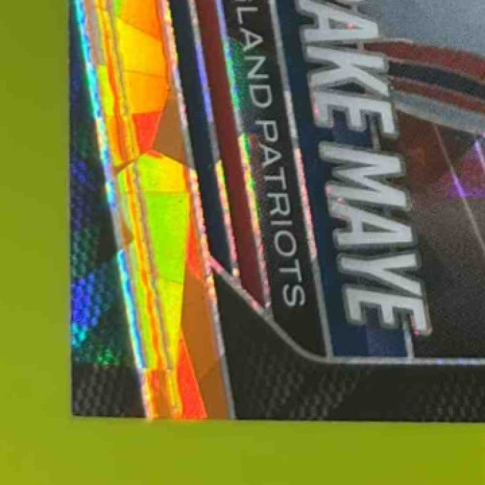 2025 Panini Prizm Drake Maye Orange Ice #165 New England Patriots