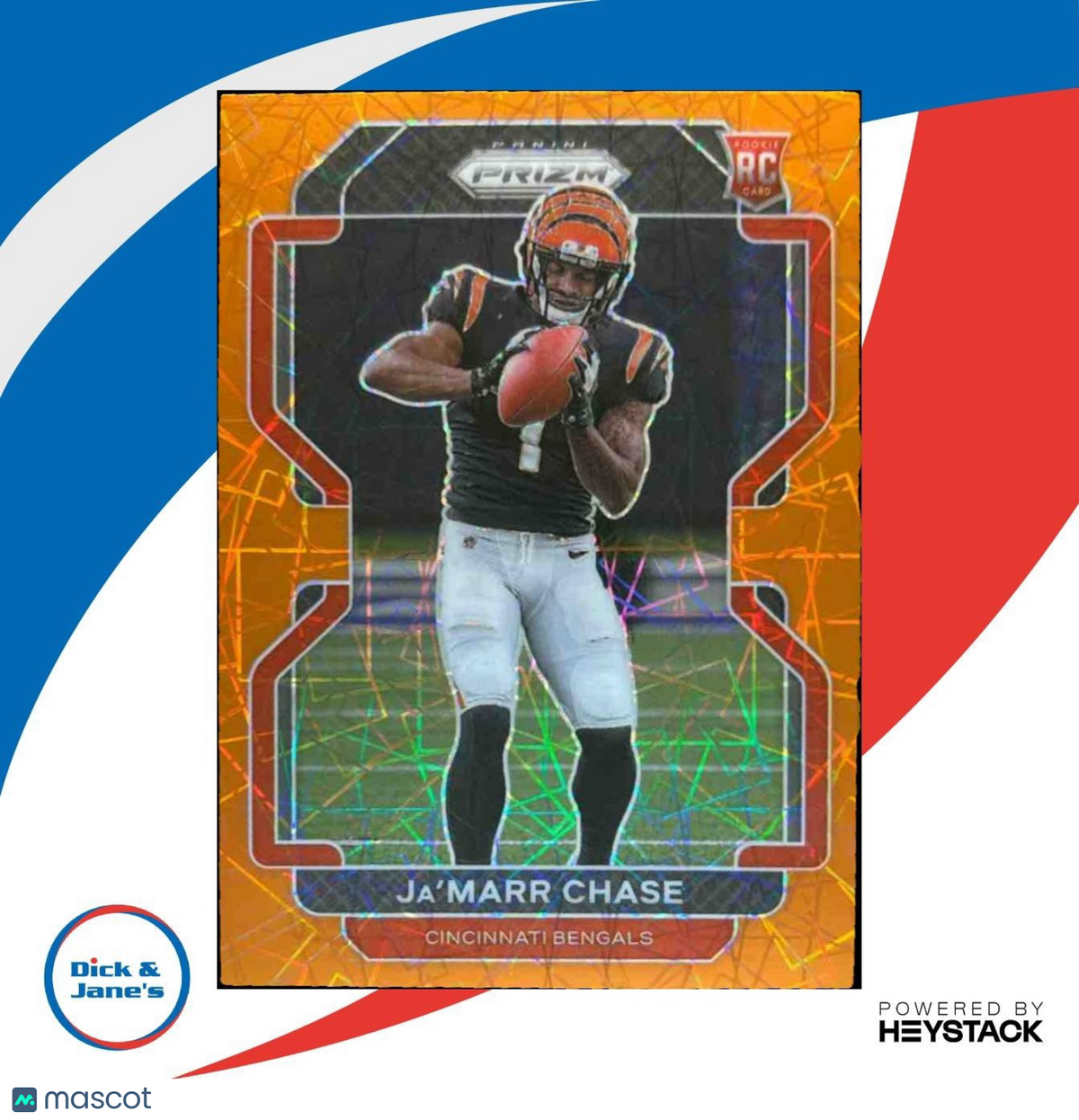 2021 Panini Prizm Ja'Marr Chase Lazer #337 RC Cincinnati Bengals