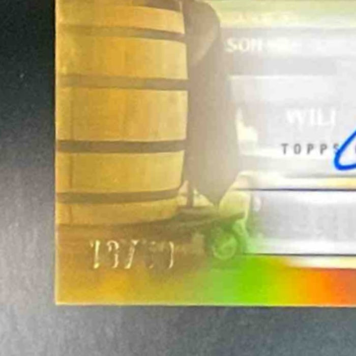 2025 Topps Stadium Club Jackson Chourio Chrome Auto Gold Refractor 16/50 Brewers
