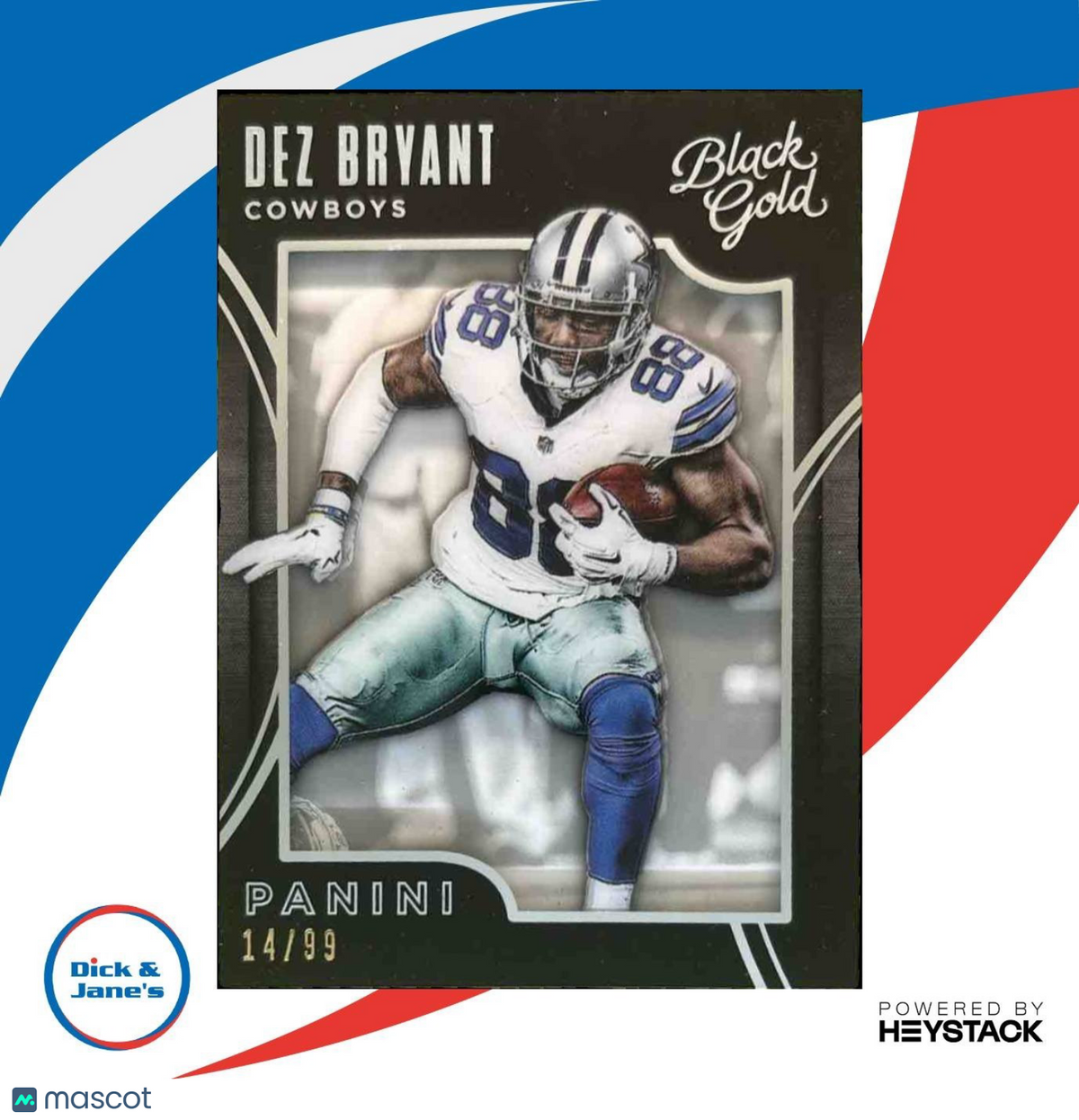 2015 Panini Black Gold Dez Bryant White /99 #30 Dallas Cowboys
