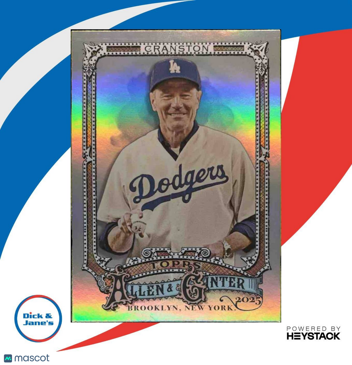 2025 Topps Allen & Ginter Bryan Cranston Chrome Refractor #290