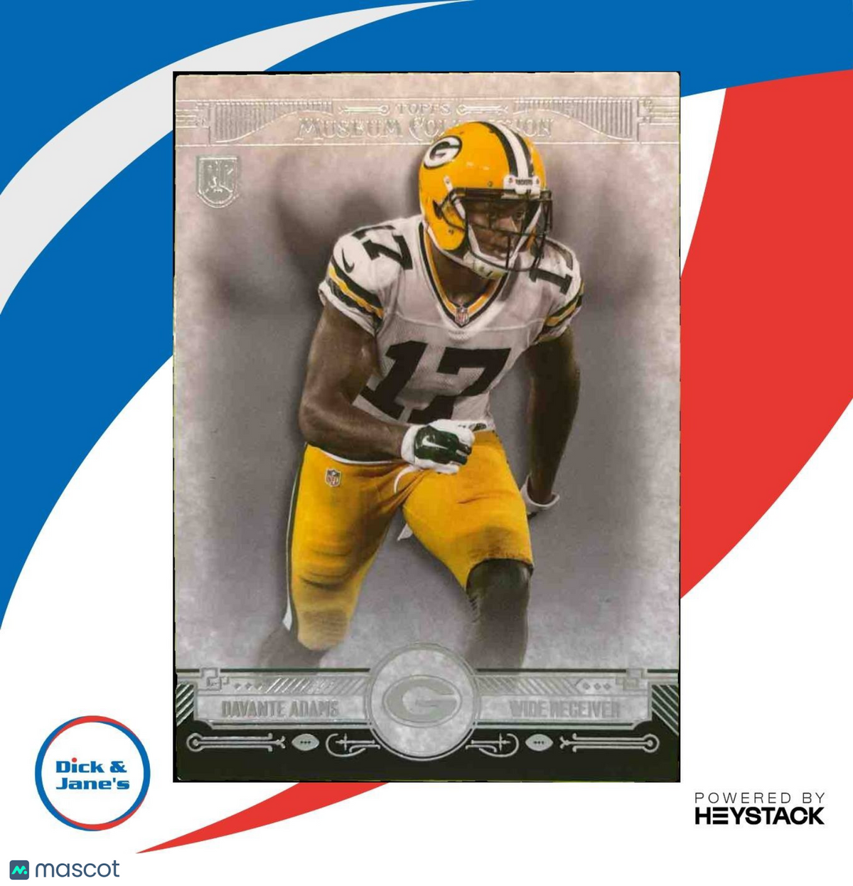 2014 Topps Museum Collection Davante Adams #41 RC Green Bay Packers