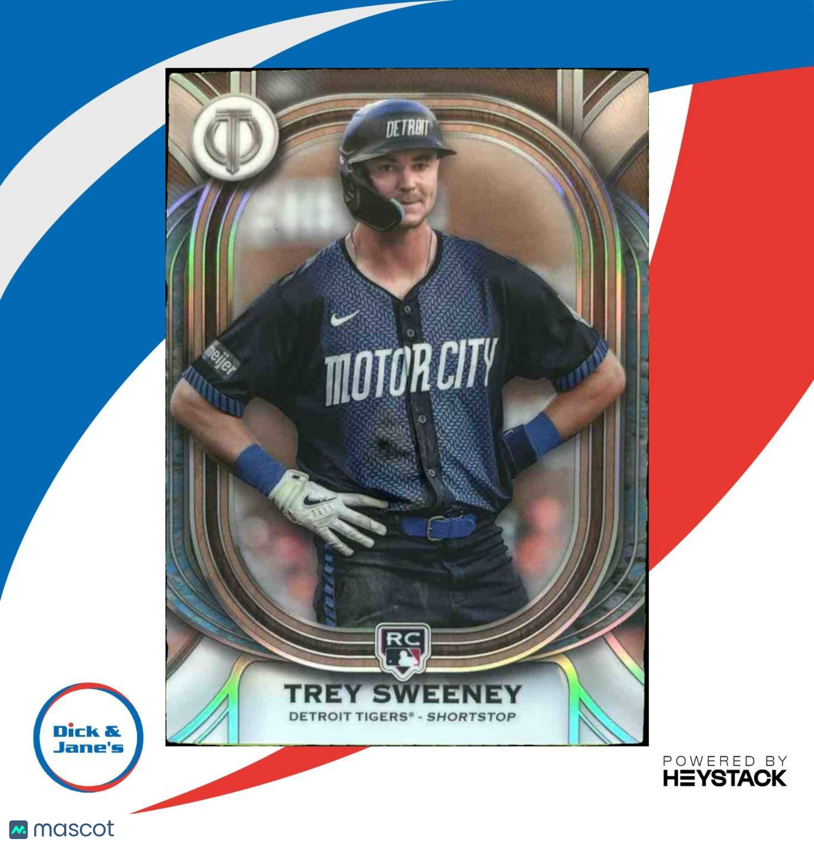 2025 Topps Tribute Trey Sweeney #83 RC Detroit Tigers